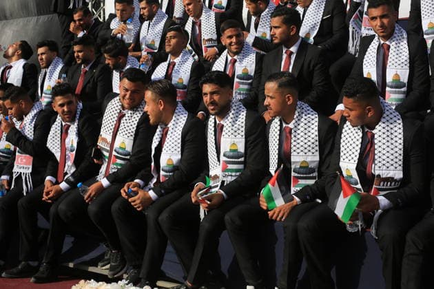 Mass wedding held for Palestinian couples in Gaza City Palestinians take part in a mass wedding ceremony for Palestinian brides and grooms organized by the Turkish Humanitarian Relief Foundation (IHH) in Gaza City on May 11, 2026. The mass wedding was held as part of a humanitarian initiative aimed at supporting 50 grooms who are sons of Palestinians killed during the war, amid difficult humanitarian and economic conditions in the Gaza Strip. Photo by Bilal Osama apaimages Gaza city Gaza Strip Palestinian Territory 110526_Gaza_BO_02(39) Copyright: xapaimagesxBilalxOsamax xapaimagesx
