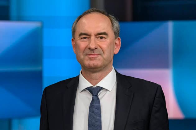 in the picture from l Hubert Aiwanger Free Voters Deputy Bavarian Minister President, GER, Berlin, hart aber fair Polittalk, TV, format, with presenter Louis Klamroth, Das Erste, The topic More than music How political is the ESC 11 05 2026, Copyright: HMBxMedia UwexKoch