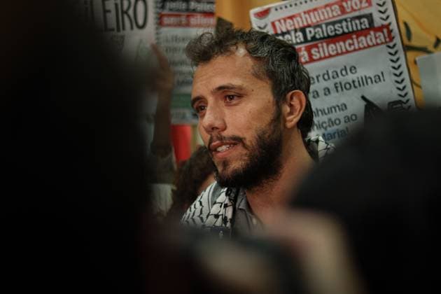 RECORD DATE NOT STATED Thiago Avila lands at Guarulhos International Airport. Sao Paulo (GRU), 11 05 2026 Thiago Avila, airport, Israel, Palestine, SP After days imprisoned in Israel, Brazilian activist Thiago Avila is released and lands at Guarulhos International Airport on the afternoon of this Monday (11).(Foto: Arthur Lamonier Thenews2 imago images) Thiago Avila lands at Guarulhos International Airport.  Copyright: xArthurxLamonierx