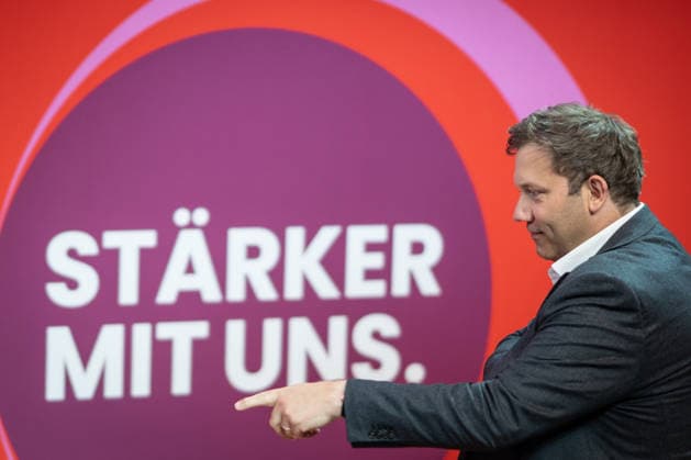 Federal Minister of Finance Lars Klingbeil addresses the Federal Congress DGB Federal Congress 2026 in Berlin German Trade Union Confederation, Berlin Berlin Germany Hotel Estrel