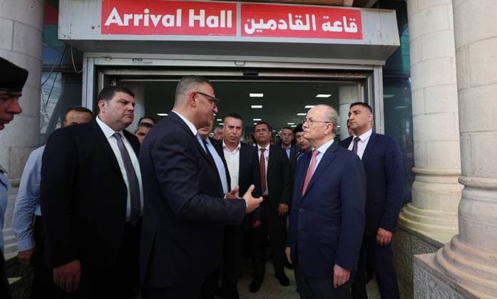 Palestinian Prime Minister Mohammad Mustafa inspects the conditions of pilgrims at the Pilgrims City in Jericho, Palestinian Prime Minister Mohammad Mustafa inspects the conditions of pilgrims at the Pilgrims City in Jericho, West Bank, on May 11, 2026, prior to their departure for the Hajj pilgrimage. Photo by Prime Minister Office apaimages Ramallah West Bank Palestinian Territory 110526_Jericho_PMO_00(9) Copyright: xapaimagesxPrimexMinisterxOfficex xapaimagesx