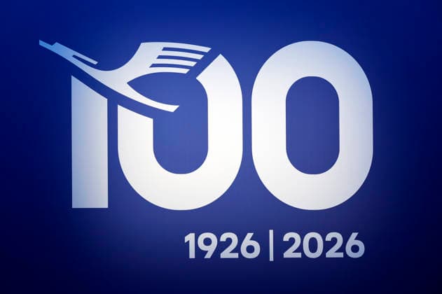 100 years of Lufthansa logo at the Annual General Meeting of Deutsche Lufthansa AG at Messe Frankfurt, Hall 5 1 Congress Center Frankfurt am Main, 12 05 2026 Foto:xR.xSchmiegeltx xFuturexImagex lufthansa_6501