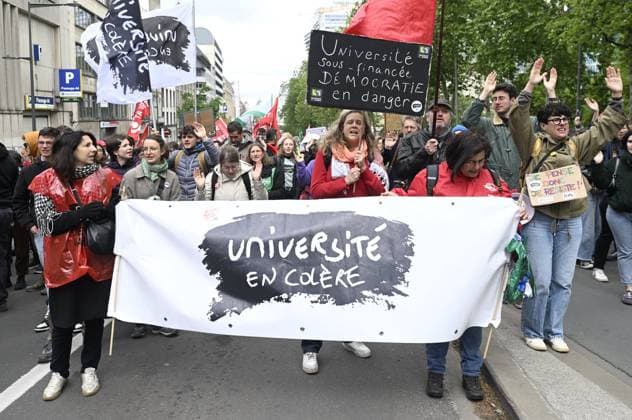 National demonstration 12 05 2026 BRUSSELS, BELGIUM - MAY 12 : National demonstration organised by trade unions and citizens groups in Brussels against rising energy prices and the Arizona government s social reforms on May 12, 2026 in Brussels, Belgium, 12 05 2026 Brussels Belgium  Copyright: xDidierxLebrunx