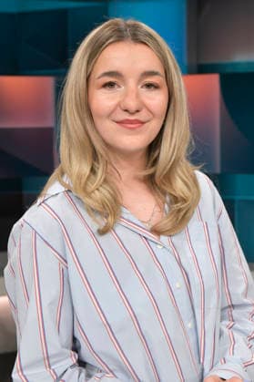 Carolin Worbs on the ARD talk show hart aber fair in Studio Adlershof Berlin, 11 05 2026 Foto:xM.xBehrensx xFuturexImagex hart_fair1105_6520