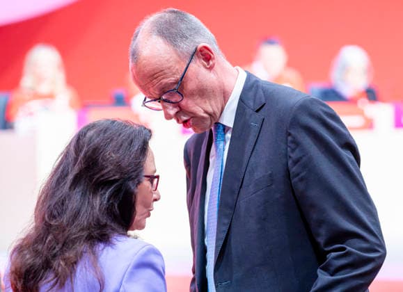 Friedrich Merz at the DGB EUR, Germany, Berlin, 12 05 2026 Federal Chancellor Friedrich Merz CDU visits the 23 DGB Federal Congress and gives a speech