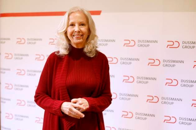 12 05 2026, Catherine von Fuerstenberg Dussmann, Chairwoman of the Board of Trustees, at the Dussmann Groups annual press conference in Berlin, Berlin Germany, Germany