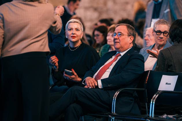 Germany, Aachen Presentation of the Charlemagne Youth Prize in the Coronation Hall in the Town Hall, supporting program Charlemagne Prize 2026 Award to Mario Draghi, Maria Kalesnikava, Charlemagne Prize winner 2022, Belarus, Armin Laschet, Armin Laschet CDU , Chairman of the Charlemagne Prize Board of Directors, Member of the Bundestag, Chairman of the Forei Copyright: xThiemoxRudolphx