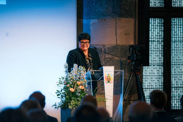 Germany, Aachen Presentation of the Charlemagne Youth Prize in the Coronation Hall in City Hall, supporting program Charlemagne Prize 2026 Award to Mario Draghi, Sabine Verheyen CDU , 1 Vice-President European Parliament Copyright: xThiemoxRudolphx