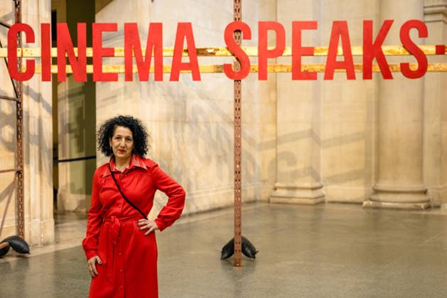 When Words Fall Silent, Cinema Speaks by Zineb Sedira at Tate Britain, London, UK 12 May 2026 Algerian-French artist Zineb Sedira poses with her new commission When Words Fall Silent, Cinema Speaks in the Duveen Galleries at Tate Britain, London, UK, on 12 May 2026. The large-scale immersive installation, the artist s largest UK commission to date, draws on family archives and the history of cinema to explore themes of memory, migration and trauma., Credit:Pete Speller Avalon Copyright: xPetexSpellerx xAvalonx 1098289113