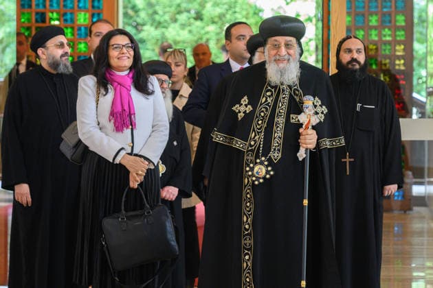 Zagreb: President of the Republic Zoran Milanovic received Pope Tawadros II. The President of the Republic of Croatia, Zoran Milanovic, received in the Office of the President His Holiness Tawadros II, Pope of Alexandria and Patriarch of the See of St. Mark in Zagreb, Croatia, on May 12 2026.  DavorxPuklavec PIXSELL