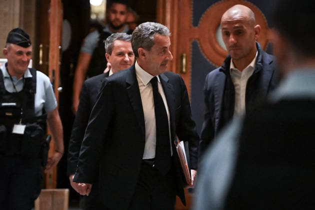Sarkozy Appeal Trial on Suspected Libyan Financing in Paris FA French former President Nicolas Sarkozy leaves for a pause during the appeal trial for illegal campaign financing from Libya for his successful 2007 presidential bid, at the Court of Appeal in Paris on May 12, 2026. Photo by Firas Abdullah ABACAPRESS.COM Paris Ile-de-France France  Copyright: xAbdullahxFiras ABACAx
