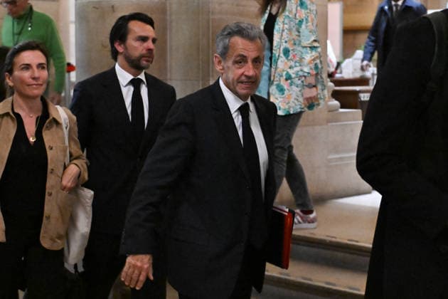 Sarkozy Appeal Trial on Suspected Libyan Financing in Paris FA French former President Nicolas Sarkozy leaves for a pause during the appeal trial for illegal campaign financing from Libya for his successful 2007 presidential bid, at the Court of Appeal in Paris on May 12, 2026. Photo by Firas Abdullah ABACAPRESS.COM Paris Ile-de-France France  Copyright: xAbdullahxFiras ABACAx