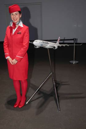 Aircraft of Lufthansa subsidiary brussels and flight attendant at the Annual General Meeting of Deutsche Lufthansa AG at Messe Frankfurt, Hall 5 1 Congress Center Frankfurt, 12 05 2026 Foto:xR.xSchmiegeltx xFuturexImagex lufthansa_6528