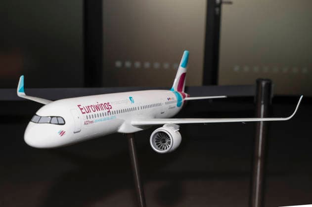 Aircraft of Lufthansa subsidiary Eurowings at the Annual General Meeting of Deutsche Lufthansa AG at Messe Frankfurt, Hall 5 1 Congress Center Frankfurt, 12 05 2026 Foto:xR.xSchmiegeltx xFuturexImagex lufthansa_6530
