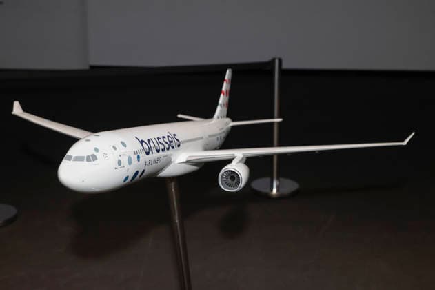 Aircraft of the Lufthansa subsidiary brussels at the Annual General Meeting of Deutsche Lufthansa AG at Messe Frankfurt, Hall 5 1 Congress Center Frankfurt, 12 05 2026 Foto:xR.xSchmiegeltx xFuturexImagex lufthansa_6532