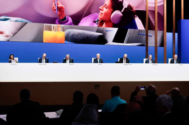 Lufthansa Executive Board at the Annual General Meeting of Deutsche Lufthansa AG at Messe Frankfurt, Hall 5 1 Congress Center Frankfurt, 12 05 2026 Foto:xR.xSchmiegeltx xFuturexImagex lufthansa_6549