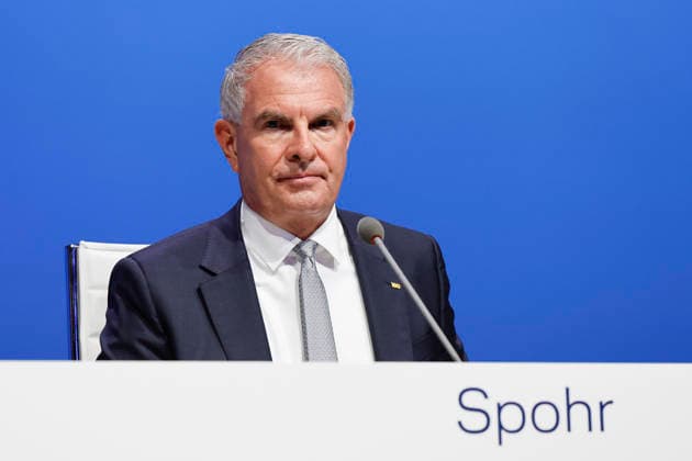 Carsten Spohr at the Annual General Meeting of Deutsche Lufthansa AG at Messe Frankfurt, Hall 5 1 Congress Center Frankfurt, 12 05 2026 Foto:xR.xSchmiegeltx xFuturexImagex lufthansa_6564
