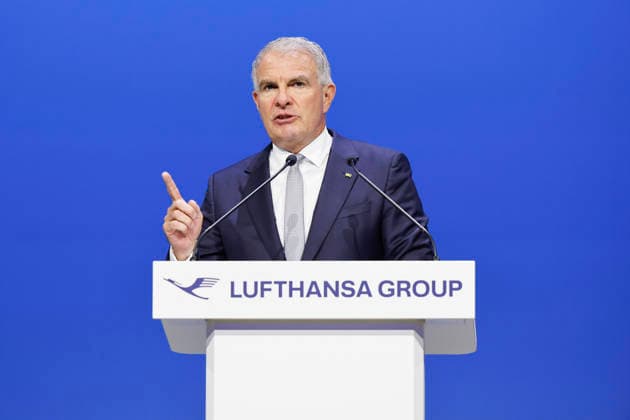 Carsten Spohr at the Annual General Meeting of Deutsche Lufthansa AG at Messe Frankfurt, Hall 5 1 Congress Center Frankfurt, 12 05 2026 Foto:xR.xSchmiegeltx xFuturexImagex lufthansa_6573