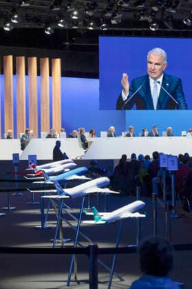 Carsten Spohr at the Annual General Meeting of Deutsche Lufthansa AG at Messe Frankfurt, Hall 5 1 Congress Center Frankfurt, 12 05 2026 Foto:xR.xSchmiegeltx xFuturexImagex lufthansa_6586