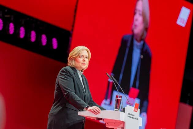 Bärbel Bas at the DGB EUR, Germany, Berlin, 12 05 2026 Bärbel Bas SPD , Federal Minister of Labor and Social Affairs visits the 23 DGB Federal Congress and gives a speech