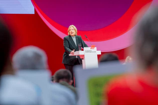 Bärbel Bas at the DGB EUR, Germany, Berlin, 12 05 2026 Bärbel Bas SPD , Federal Minister of Labor and Social Affairs visits the 23 DGB Federal Congress and gives a speech
