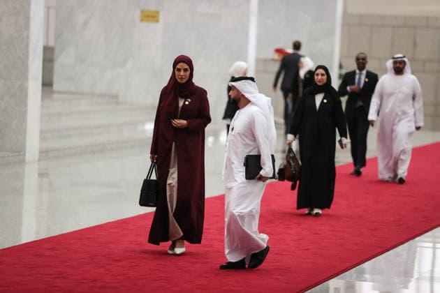 Syria and UAE hold Investment Forum in Damascus DAMASCUS, SYRIA - MAY 12: Second day of the first Syria-UAE Investment Forum kicks off at the People s Palace in Damascus, Syria, on May 12, 2026. The forum aims to strengthen economic and investment cooperation between Syria and the United Arab Emirates. Izz Aldien Alqasem Anadolu Damascus Syria. Editorial use only. Please get in touch for any other usage.  Copyright: x2026xAnadoluxIzzxAldienxAlqasemx