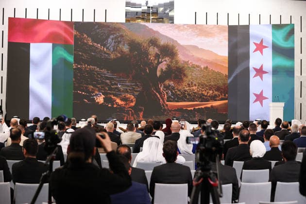 Syria and UAE hold Investment Forum in Damascus DAMASCUS, SYRIA - MAY 12: Second day of the first Syria-UAE Investment Forum kicks off at the People s Palace in Damascus, Syria, on May 12, 2026. The forum aims to strengthen economic and investment cooperation between Syria and the United Arab Emirates. Izz Aldien Alqasem Anadolu Damascus Syria. Editorial use only. Please get in touch for any other usage.  Copyright: x2026xAnadoluxIzzxAldienxAlqasemx
