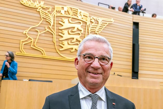 Constituent session of the 18th State Parliament of Baden Württemberg The newly elected President of the State Parliament Thomas Strobl, CDU 12 05 2026, Stuttgart, Baden Württemberg, Germany