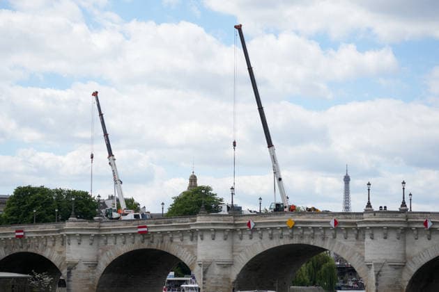Installation immersive et éphémère dune œuvre dart monumentale de lartiste JR La Caverne du Pont Neuf à Paris, FRance, le 12 mai 2026 Anne Sophie Guebey Bestimage Immersive and ephemeral installation of a monumental artwork by the artist JR The Cave of the Pont Neuf in Paris, France, on May 12, 2026 Paris France  Copyright: xAnne-SophiexGuebeyx xBestimagexAnne-SophiexGuebeyx xBestimagex