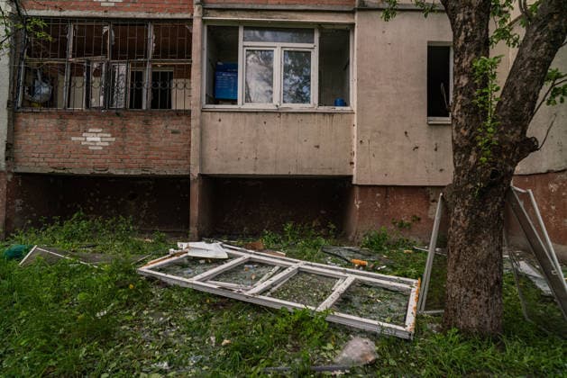 Aftermath of Russian drone attack in Kharkiv KHARKIV, UKRAINE - MAY 12: A view of a damaged apartment after a drone attack in the city of Barvinkove in the Kharkiv region, Ukraine on May 12, 2026. More than 30 apartments were damaged, as the members of Proliska arrived at the location to help the residents affected by the attack. Carlo Bravo Anadolu Kharkiv Ukraine. Editorial use only. Please get in touch for any other usage.  Copyright: x2026xAnadoluxCarloxBravox