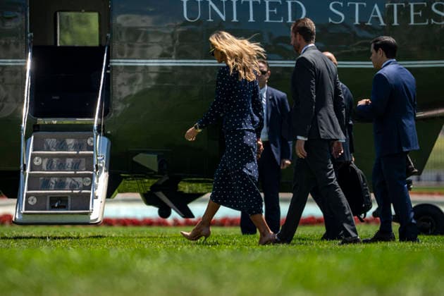 President Donald Trump Departs for Beijing, China Eric Trump, Laura Trump, and Secretary of State Marco Rubio board Marine One on the South Lawn of the White House in Washington, DC for Beijing, China on Tuesday, May 12, 2026. Trump and Chinese President Xi Jinping are expected to discuss trade, artificial intelligence, export controls, Taiwan and the Iran war. Photo by Bonnie Cash Pool ABACAPRESS.COM WASHINGTON DC United States Copyright: xPool ABACAx