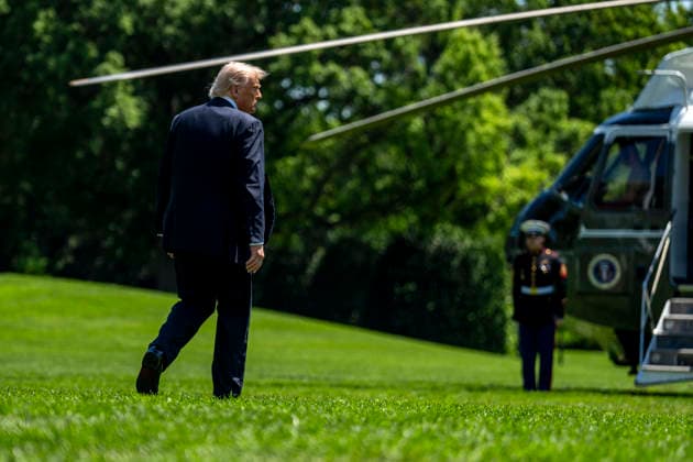 President Donald Trump Departs for Beijing, China President Donald Trump walks to board Marine One on the South Lawn of the White House in Washington, DC for Beijing, China on Tuesday, May 12, 2026. Trump and Chinese President Xi Jinping are expected to discuss trade, artificial intelligence, export controls, Taiwan and the Iran war. Photo by Bonnie Cash Pool ABACAPRESS.COM WASHINGTON DC United States  Copyright: xPool ABACAx