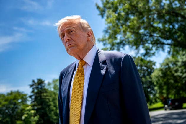 President Donald Trump Departs for Beijing, China President Donald Trump speaks to the press before departing the White House in Washington, DC for Beijing, China on Tuesday, May 12, 2026. Trump and Chinese President Xi Jinping are expected to discuss trade, artificial intelligence, export controls, Taiwan and the Iran war. Photo by Bonnie Cash Pool ABACAPRESS.COM WASHINGTON DC United States  Copyright: xPool ABACAx