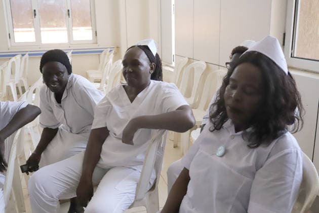 May 12, 2026, Juba, Ces Juba, South Sudan: Health officials, nurses, midwives, and students gather in Juba to commemorate International Nurses Day and International Day of the Midwife. Rev. Janet Michel said the government is working to improve salaries and conditions for health workers despite ongoing challenges. Officials also highlighted the shortage of nurses and midwives in South Sudan and praised their role as the backbone of the healthcare system .The celebration brought together the South Sudan Nurses and Midwives Association, government officials, students, and development partners including the United Nations Population Fund and Amref Health Africa. Juba South Sudan - ZUMAb132 20260512_zip_b132_001 Copyright: xSamirxBolx