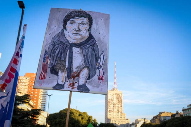 May 12, 2026, Buenos Aires, Buenos Aires, Argentina: Social, political, student and teacher organizations gathered nearby Plaza de Mayo in Buenos Aires, to demand that the Milei government comply with the University Funding Law and restore the salaries of both teaching and non-teaching staff. The underfunding plaguing the education sector is jeopardizing the operation of all national universities Buenos Aires Argentina - ZUMAa188 20260512_zip_a188_025 Copyright: xPaulaxAcunzox
