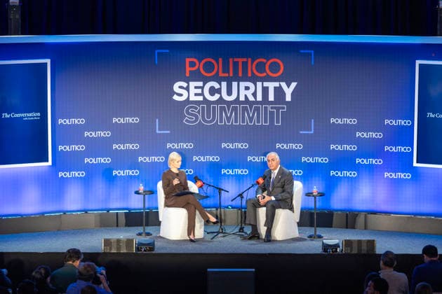 May 12, 2026, Washington, District Of Columbia, USA: IranÃ¢â‚¬â ¢s exiled Crown Prince Reza Pahlavi discussed the latest developments in the conflict with Iran and his vision for what comes next during his talk with Dashna Burns at the Politico Annual Security Summit on Tuesday, May 12, 2026, in Washington, D.C. He urged President Trump to Ã¢â‚¬oefinish the jobÃ¢â‚¬Â in Iran and told Burns that Trump should stop sending mixed messages about his intentions in the war, including his threat to Ã¢â‚¬oewipe outÃ¢â‚¬Â IranÃ¢â‚¬â ¢s civilization. Washington USA - ZUMAkh2_ 20260512_znp_kh2_006 Copyright: xAlixKhalighx
