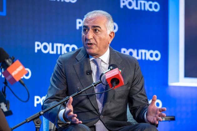 May 12, 2026, Washington, District Of Columbia, USA: IranÃ¢â‚¬â ¢s exiled Crown Prince Reza Pahlavi discussed the latest developments in the conflict with Iran and his vision for what comes next during his talk with Dashna Burns at the Politico Annual Security Summit on Tuesday, May 12, 2026, in Washington, D.C. He urged President Trump to Ã¢â‚¬oefinish the jobÃ¢â‚¬Â in Iran and told Burns that Trump should stop sending mixed messages about his intentions in the war, including his threat to Ã¢â‚¬oewipe outÃ¢â‚¬Â IranÃ¢â‚¬â ¢s civilization. Washington USA - ZUMAkh2_ 20260512_znp_kh2_014 Copyright: xAlixKhalighx