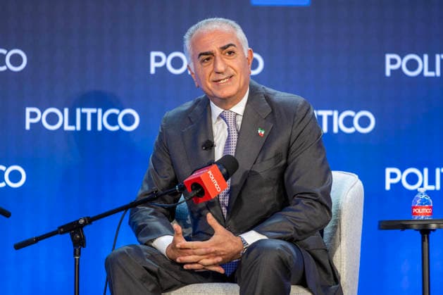 May 12, 2026, Washington, District Of Columbia, USA: IranÃ¢â‚¬â ¢s exiled Crown Prince Reza Pahlavi discussed the latest developments in the conflict with Iran and his vision for what comes next during his talk with Dashna Burns at the Politico Annual Security Summit on Tuesday, May 12, 2026, in Washington, D.C. He urged President Trump to Ã¢â‚¬oefinish the jobÃ¢â‚¬Â in Iran and told Burns that Trump should stop sending mixed messages about his intentions in the war, including his threat to Ã¢â‚¬oewipe outÃ¢â‚¬Â IranÃ¢â‚¬â ¢s civilization. Washington USA - ZUMAkh2_ 20260512_znp_kh2_031 Copyright: xAlixKhalighx