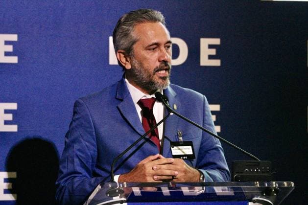 RECORD DATE NOT STATED 15th LIDE Brazil Investment Forum 2026-New York. (NEW) 15th LIDE Brazil Investment Forum 2026 -New York . May 12, 2026, New York, USA: Elmano de Freitas, Governor of Ceara during the 15th LIDE Brazil Investment Forum 2026 taking place at Harvard Club in Manhattan, New York Credit: Niyi Fote Thenews2(Foto: Niyi Fote Thenews2 imago images) 15th LIDE Brazil Investment Forum 2026-New York.  Copyright: xNiyixFotex