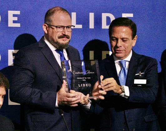 RECORD DATE NOT STATED 15th LIDE Brazil Investment Forum 2026-New York. (NEW) 15th LIDE Brazil Investment Forum 2026 -New York . May 12, 2026, New York, USA: (L-R) Cristiano Amon, CEO of QUALCOMM, person of the year 2026, Joao Doria, LIDE and Former Governor of Sao Paulo and Jose Auriemo Neto, Chairman of JHSF, person of the year 2026, during the 15th LIDE Brazil Investment Forum 2026 taking place at Harvard Club in Manhattan, New York Credit: Niyi Fote Thenews2(Foto: Niyi Fote Thenews2 imago images) 15th LIDE Brazil Investment Forum 2026-New York. Copyright: xNiyixFotex