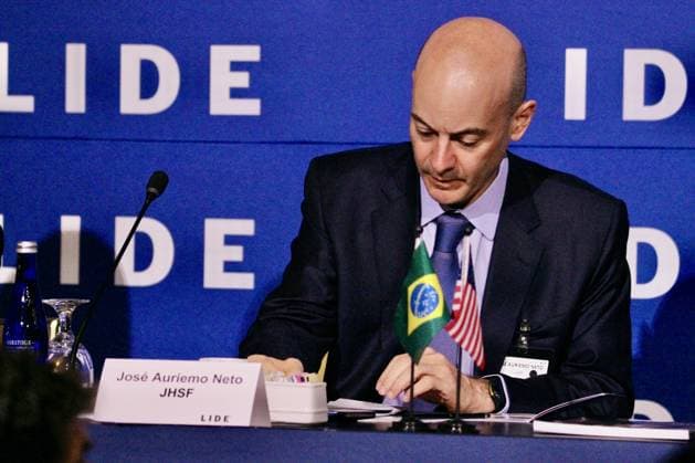 RECORD DATE NOT STATED 15th LIDE Brazil Investment Forum 2026-New York. (NEW) 15th LIDE Brazil Investment Forum 2026 -New York . May 12, 2026, New York, USA: Jose Auriemo Neto, chairman of JHSF and person of the year 2026, during the 15th LIDE Brazil Investment Forum 2026 taking place at Harvard Club in Manhattan, New York Credit: Niyi Fote Thenews2(Foto: Niyi Fote Thenews2 imago images) 15th LIDE Brazil Investment Forum 2026-New York.  Copyright: xNiyixFotex