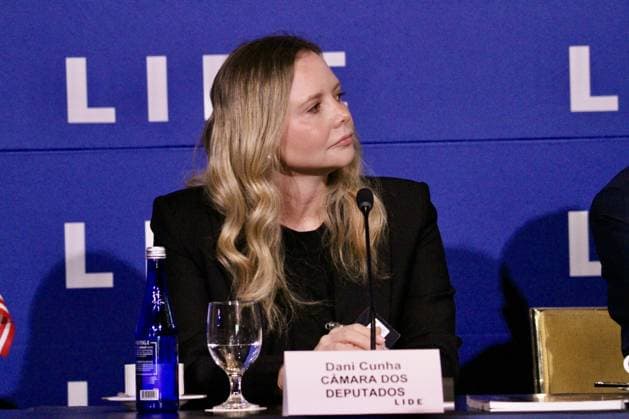 RECORD DATE NOT STATED 15th LIDE Brazil Investment Forum 2026-New York. (NEW)15th LIDE Brazil Investment Forum 2026 -New York . May 12, 2026, New York, USA: Federal Deputy, Dani Cunha during the 15th LIDE Brazil Investment Forum 2026 taking place at Harvard Club in Manhattan, New York Credit: Niyi Fote Thenews2(Foto: Niyi Fote Thenews2 imago images) 15th LIDE Brazil Investment Forum 2026-New York.  Copyright: xNiyixFotex