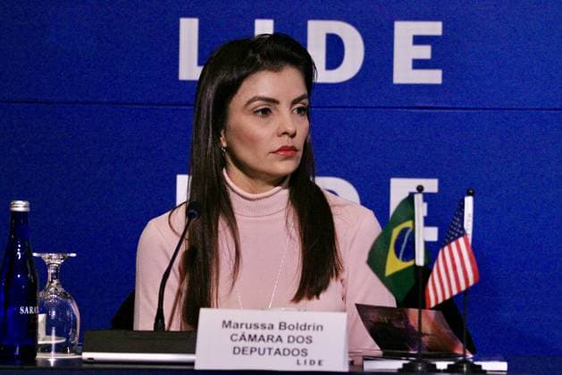 RECORD DATE NOT STATED 15th LIDE Brazil Investment Forum 2026-New York. (NEW)15th LIDE Brazil Investment Forum 2026 -New York . May 12, 2026, New York, USA: Federal Deputy, Marussa Boldrin during the 15th LIDE Brazil Investment Forum 2026 taking place at Harvard Club in Manhattan, New York Credit: Niyi Fote Thenews2(Foto: Niyi Fote Thenews2 imago images) 15th LIDE Brazil Investment Forum 2026-New York.  Copyright: xNiyixFotex