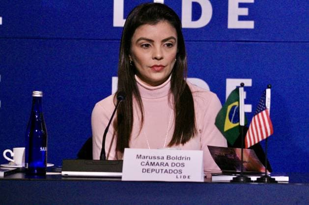 RECORD DATE NOT STATED 15th LIDE Brazil Investment Forum 2026-New York. (NEW)15th LIDE Brazil Investment Forum 2026 -New York . May 12, 2026, New York, USA: Federal Deputy, Marussa Boldrin during the 15th LIDE Brazil Investment Forum 2026 taking place at Harvard Club in Manhattan, New York Credit: Niyi Fote Thenews2(Foto: Niyi Fote Thenews2 imago images) 15th LIDE Brazil Investment Forum 2026-New York.  Copyright: xNiyixFotex
