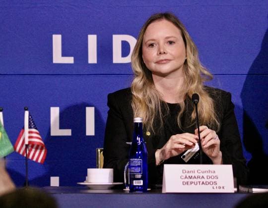 RECORD DATE NOT STATED 15th LIDE Brazil Investment Forum 2026-New York. (NEW)15th LIDE Brazil Investment Forum 2026 -New York . May 12, 2026, New York, USA: Federal Deputy, Dani Cunha during the 15th LIDE Brazil Investment Forum 2026 taking place at Harvard Club in Manhattan, New York Credit: Niyi Fote Thenews2(Foto: Niyi Fote Thenews2 imago images) 15th LIDE Brazil Investment Forum 2026-New York.  Copyright: xNiyixFotex