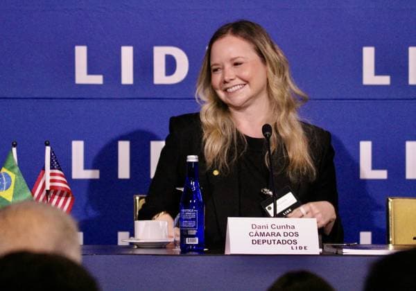 RECORD DATE NOT STATED 15th LIDE Brazil Investment Forum 2026-New York. (NEW)15th LIDE Brazil Investment Forum 2026 -New York . May 12, 2026, New York, USA: Federal Deputy, Dani Cunha during the 15th LIDE Brazil Investment Forum 2026 taking place at Harvard Club in Manhattan, New York Credit: Niyi Fote Thenews2(Foto: Niyi Fote Thenews2 imago images) 15th LIDE Brazil Investment Forum 2026-New York.  Copyright: xNiyixFotex
