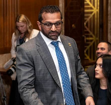 May 12, 2026, Washington, District Of Columbia, USA: Kash Patel, Director, Federal Bureau of Investigation (FBI) arrives to testify before the United States Senate Committee on Appropriations, Subcommittee on Commerce, Justice, Science, and Related Agencies hearing to examine the fiscal year 2027 budget request for the Federal Bureau of Investigation; the Drug Enforcement Administration; the US Marshals Service; and the Bureau of Alcohol, Tobacco, Firearms and Explosives in the Dirksen Senate Office Building on Capitol Hill in Washington, DC, USA, on Tuesday, May 12th 2026 Washington USA - ZUMAs152 20260512_faa_s152_027 Copyright: xAndrewxThomasx