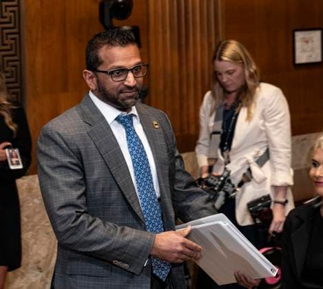 May 12, 2026, Washington, District Of Columbia, USA: Kash Patel, Director, Federal Bureau of Investigation (FBI) arrives to testify before the United States Senate Committee on Appropriations, Subcommittee on Commerce, Justice, Science, and Related Agencies hearing to examine the fiscal year 2027 budget request for the Federal Bureau of Investigation; the Drug Enforcement Administration; the US Marshals Service; and the Bureau of Alcohol, Tobacco, Firearms and Explosives in the Dirksen Senate Office Building on Capitol Hill in Washington, DC, USA, on Tuesday, May 12th 2026 Washington USA - ZUMAs152 20260512_faa_s152_054 Copyright: xAndrewxThomasx