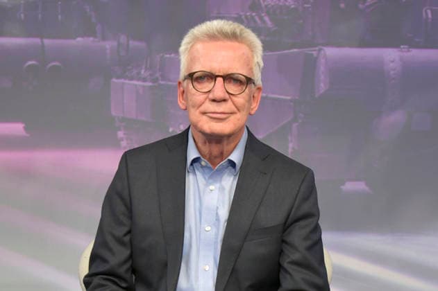 Thomas de Maiziere on the ARD talk show maischberger in Studio Berlin Adlershof Berlin, 12 05 2026 Foto:xM.xBehrensx xFuturexImagex maischberger1205_6524