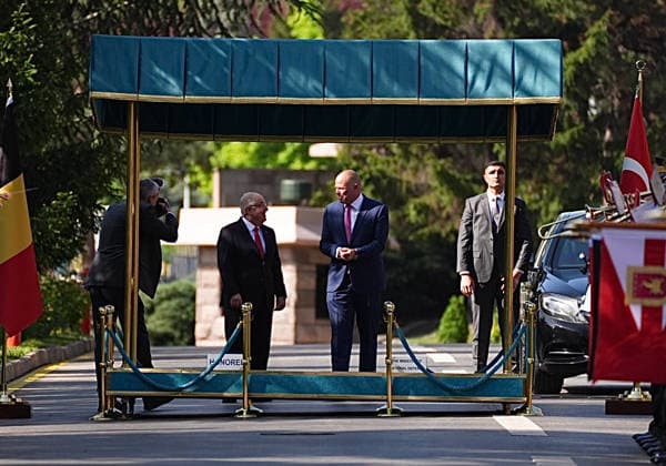 Yasar Guler-Theo Francken meeting in Ankara ANKARA, TURKIYE - MAY 13: Turkish National Defense Minister Yasar Guler welcomes Belgian Defense Minister Theo Francken with an official ceremony at the Defense Ministry building in Ankara, Turkiye on May 13, 2026. Metin Aktas Anadolu Ankara Turkey. Editorial use only. Please get in touch for any other usage.  Copyright: x2026xAnadoluxMetinxAktasx